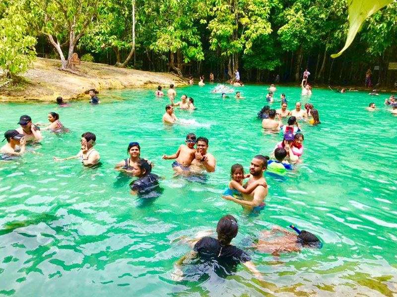 Emerald Pool & Hot Spring Waterfall Tour in Krabi
