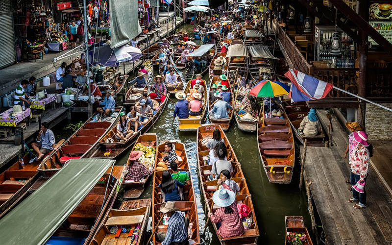 Floating Market Plus Bangkok Grand Palace With Emerald Buddha