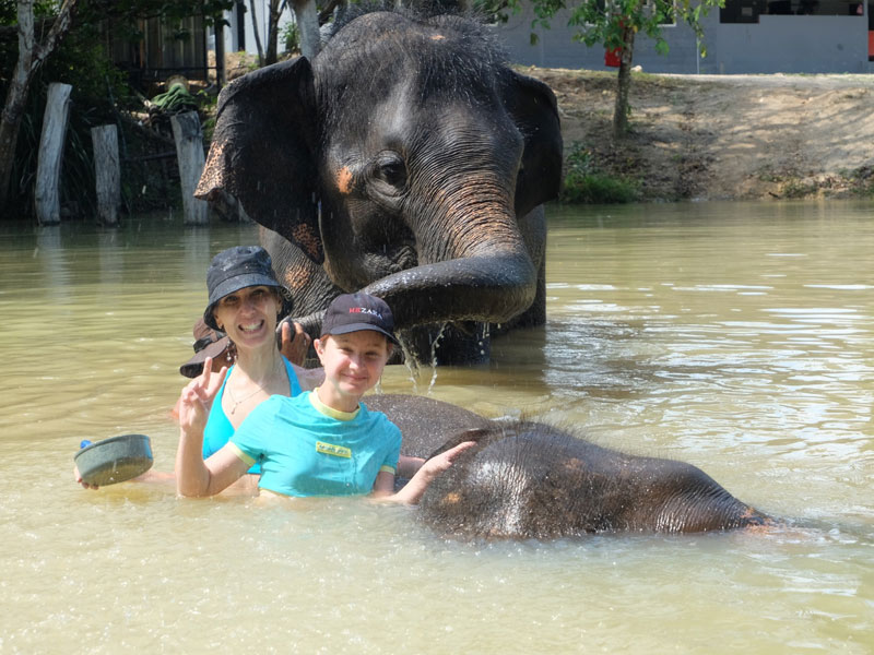 Phuket Elephant Bathing Tours