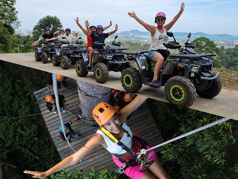 ATV Bike +  Zipline Adventure