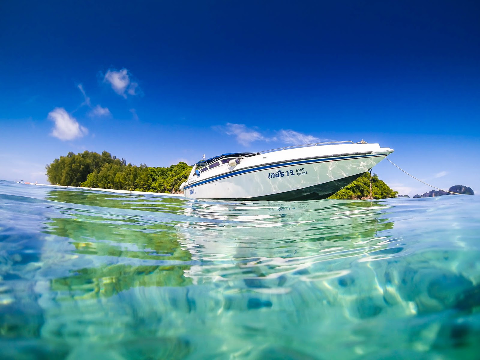Phi Phi Mosquito Bamboo by speed boat