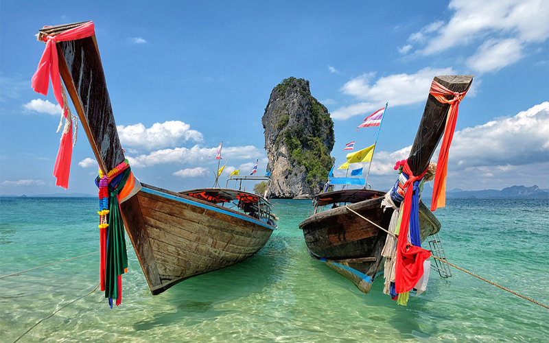 Krabi 4 Islands by Long Tail Boat from Krabi