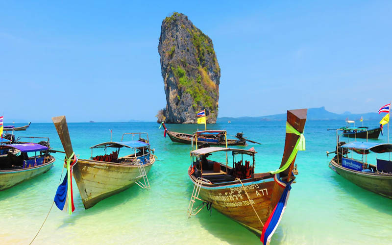 Krabi 4 Islands by Long Tail Boat from Krabi