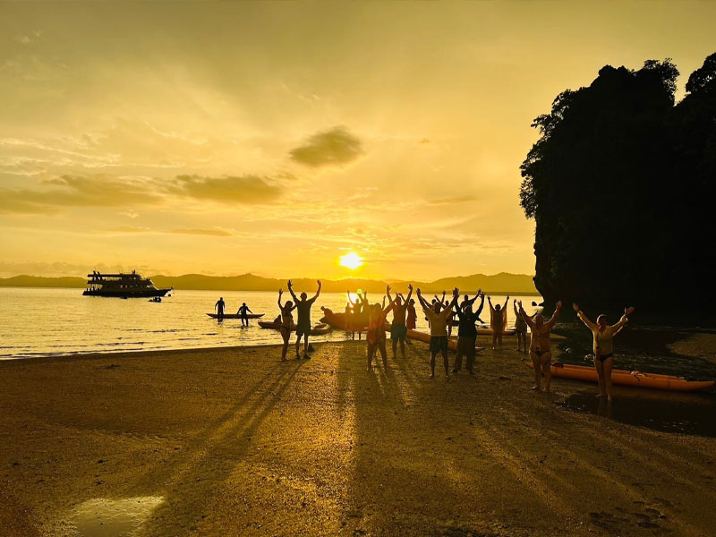 Twilight Sea Canoe at Phang Nga Bay